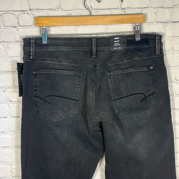 MAVI Men's Size 36/34 Matt Relaxed Straight  Leg Jeans Grey Williamsburg NEW - Picture 8 of 13